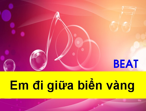 Em đi giữa biển vàng beat - - Thơ Găng tay và mũ